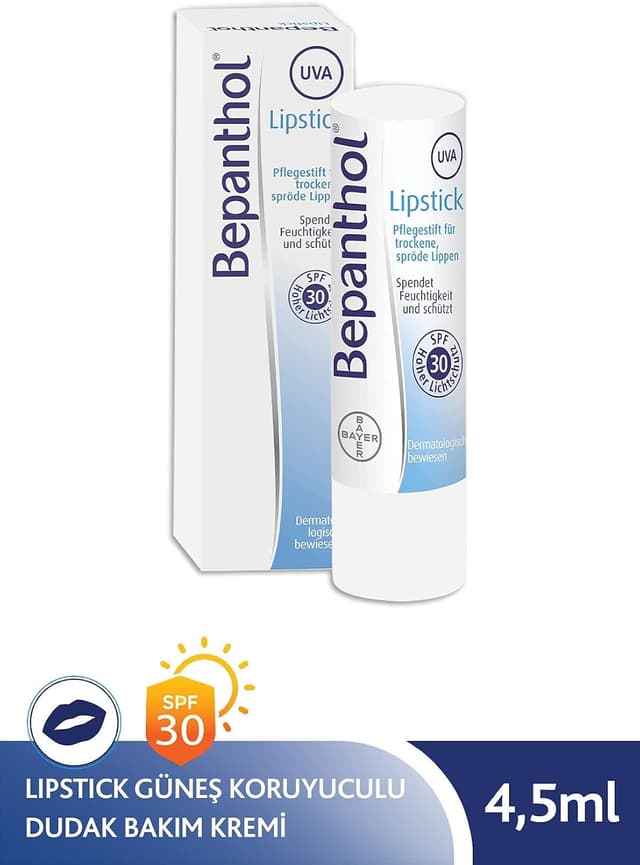 کرم مراقبت لب Bepanthol Lipstick محافظ آفتاب SPF 30 4.5 gr کرم مراقبت لب Bepanthol Lipstick محافظ آفتاب SPF 30 4.5 gr