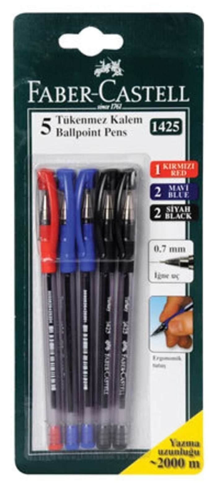خودکار رنگی 5 عددی Faber Castell مدل FC 1425 خودکار رنگی 5 عددی Faber Castell مدل FC 1425