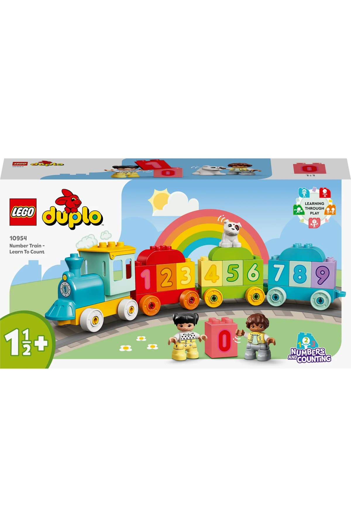 اسباببازی ساختنی قطار آموزش شمارش لگو DUPLO مناسب 1/2+ سال مدل 10954، 23P اسباببازی ساختنی قطار آموزش شمارش لگو DUPLO مناسب 1/2+ سال مدل 10954، 23P