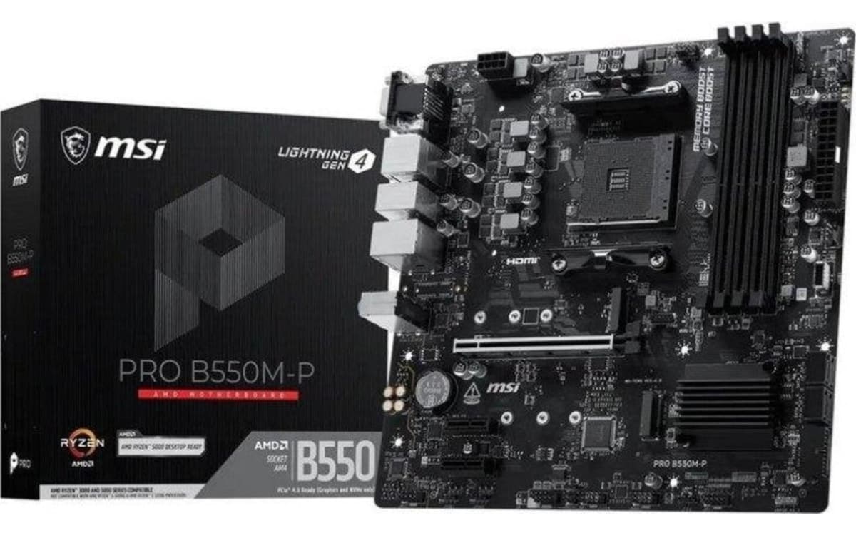 مادربرد MSI سوکت AM4 چیپست AMD B550 مدل PRO B550M-P مادربرد MSI سوکت AM4 چیپست AMD B550 مدل PRO B550M-P