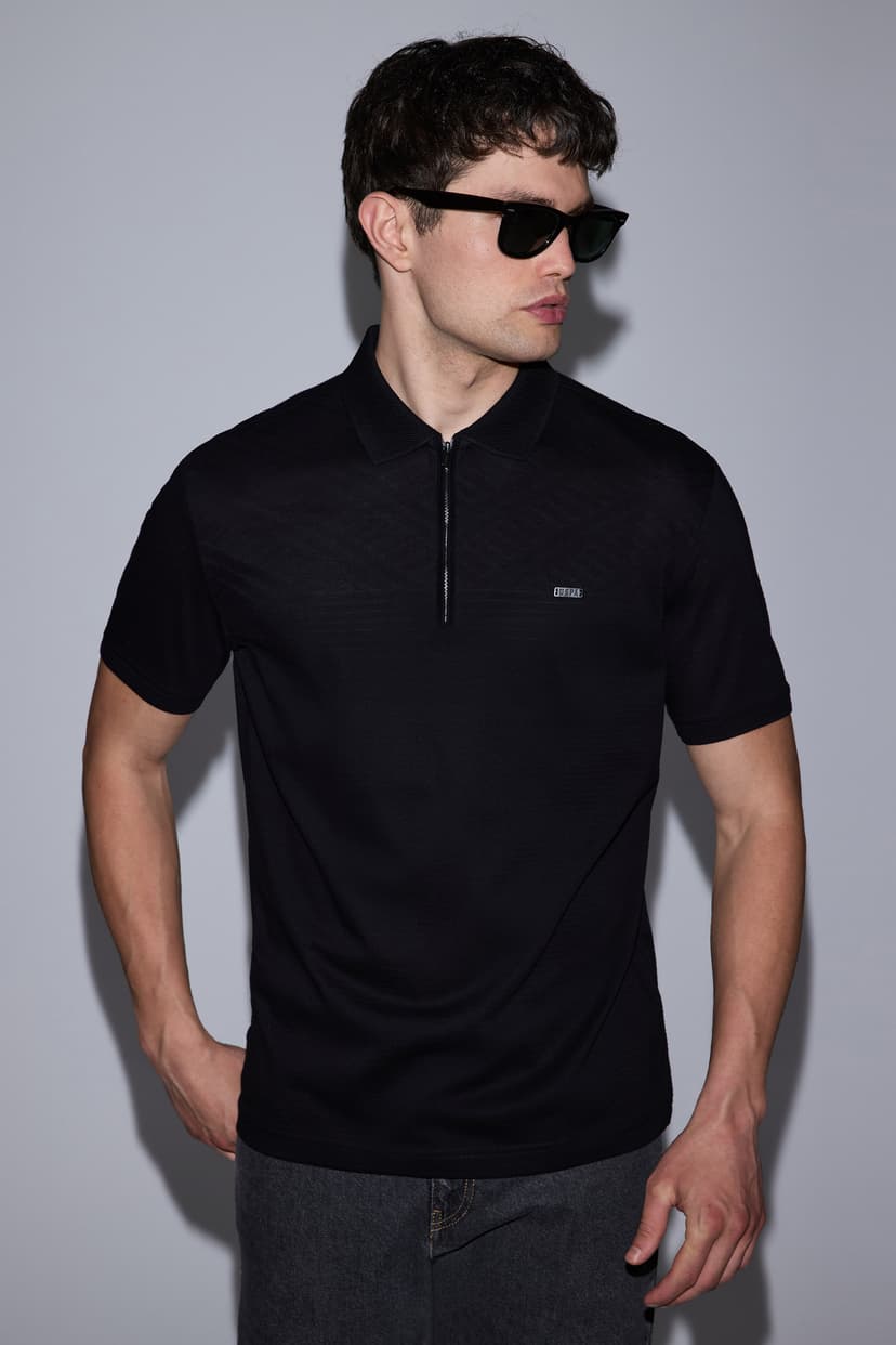 تیشرت مردانه U.S. Polo Assn. مشکی فیت معمولی یقه پولو مدل 50322425-VR046 تیشرت مردانه U.S. Polo Assn. مشکی فیت معمولی یقه پولو مدل 50322425-VR046