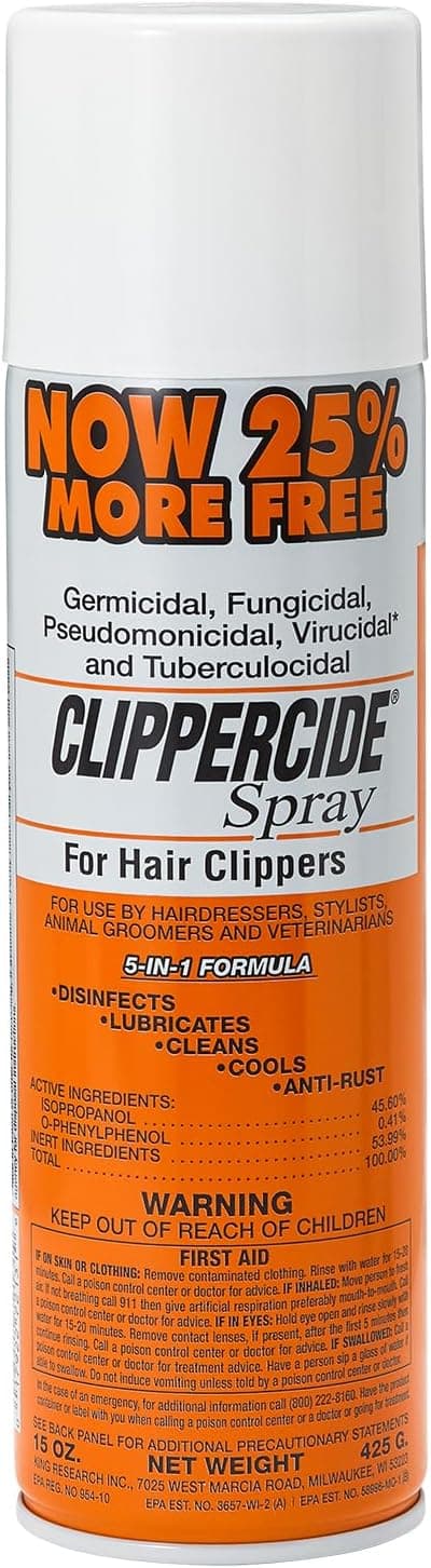 اسپری آئروسل Clippercide مدل 72130، 15 Ounce، بسته 1 عددی اسپری آئروسل Clippercide مدل 72130، 15 Ounce، بسته 1 عددی