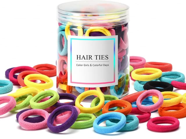 کش موی دخترانه و کودک Omszte نخی بدون درز نرم 100 Pcs در 10 رنگ کش موی دخترانه و کودک Omszte نخی بدون درز نرم 100 Pcs در 10 رنگ