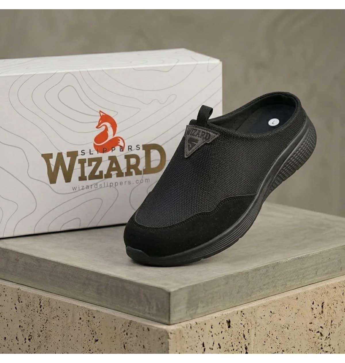 دمپایی زنانه wizard slippers سبک تنفسپذیر مشکی ورزشی دمپایی زنانه wizard slippers سبک تنفسپذیر مشکی ورزشی