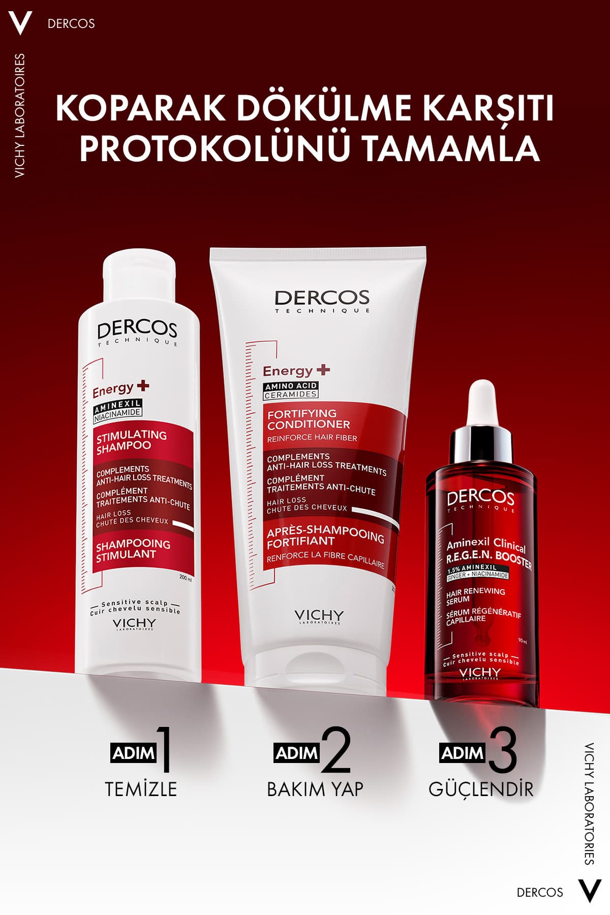 سرم ضد ریزش مو زنانه و مردانه Vichy Dercos R.E.G.E.N. Booster 90ml سرم ضد ریزش مو زنانه و مردانه Vichy Dercos R.E.G.E.N. Booster 90ml