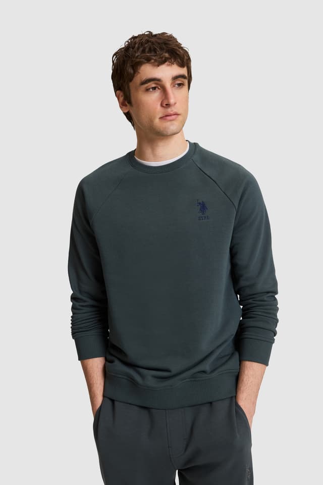 سوئیشرت مردانه U.S. Polo Assn. خاکستری یقه گرد فیت معمولی ساده مدل 50329441-VR076 سوئیشرت مردانه U.S. Polo Assn. خاکستری یقه گرد فیت معمولی ساده مدل 50329441-VR076