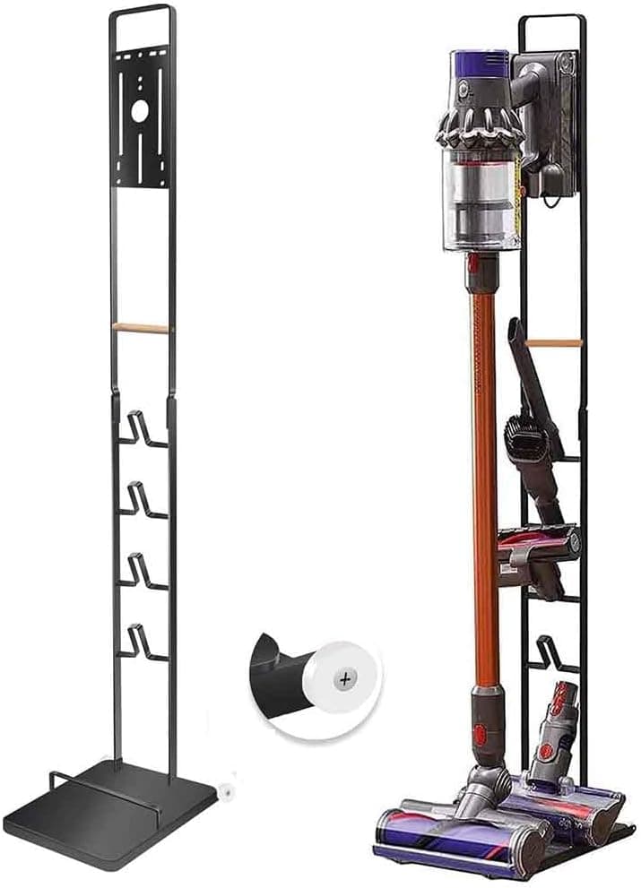 پایه نگهدارنده جاروبرقی RUQIWEMI فلزی با چرخ مناسب Dyson و Dreame مدل 1 پایه نگهدارنده جاروبرقی RUQIWEMI فلزی با چرخ مناسب Dyson و Dreame مدل 1