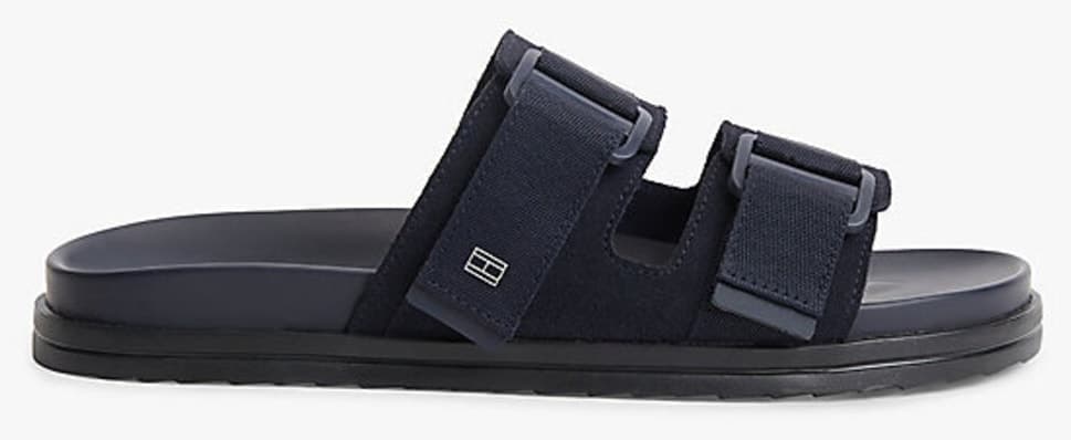 صندل مردانه Tommy Hilfiger جیری ترکیبی سگکدار مدل TH صندل مردانه Tommy Hilfiger جیری ترکیبی سگکدار مدل TH