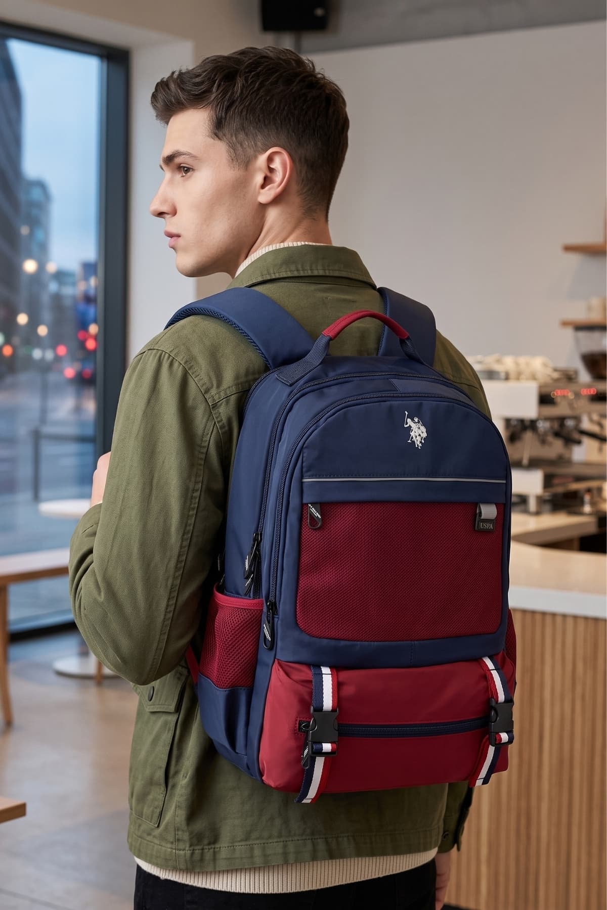 کولهپشتی زنانه U.S. Polo Assn. مدرسه و سفر قرمز مدل 25077-25078-25079 کولهپشتی زنانه U.S. Polo Assn. مدرسه و سفر قرمز مدل 25077-25078-25079