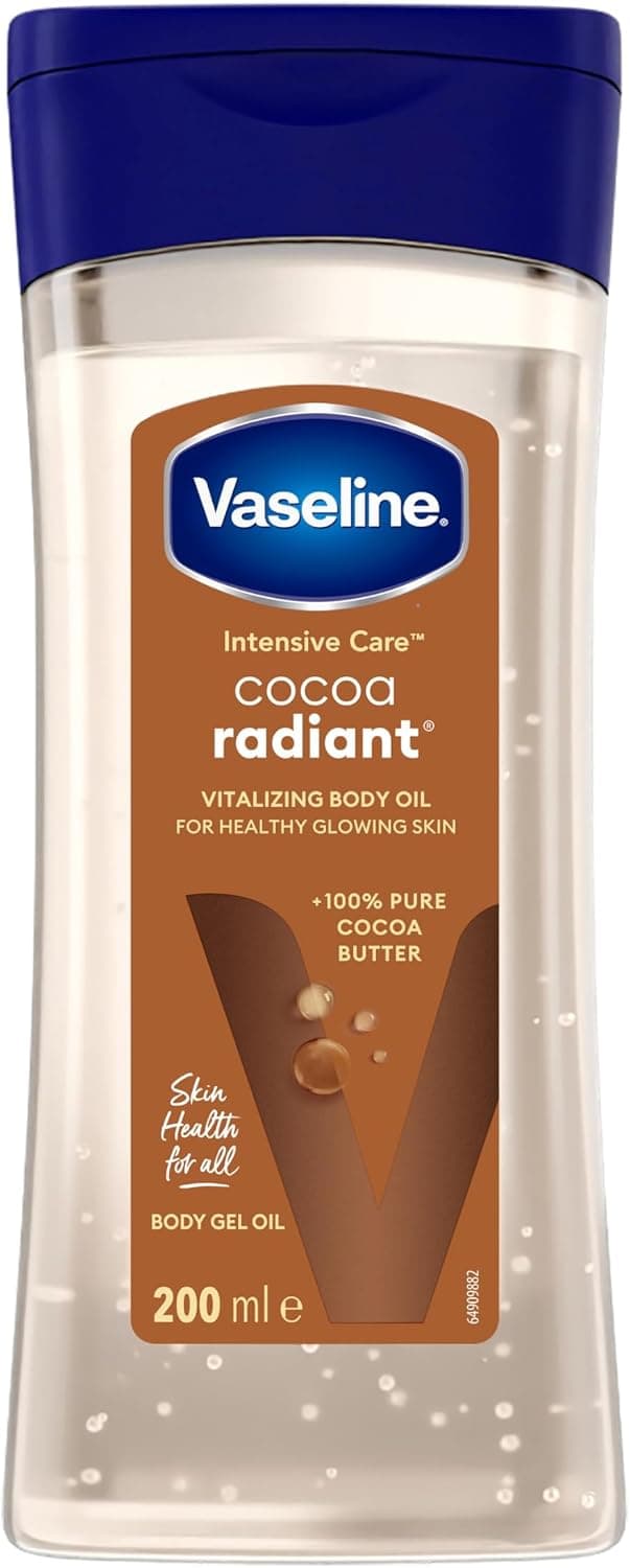 روغن بدن Vaseline با کره کاکائو Intensive Care Cocoa Radiant 200 ml روغن بدن Vaseline با کره کاکائو Intensive Care Cocoa Radiant 200 ml