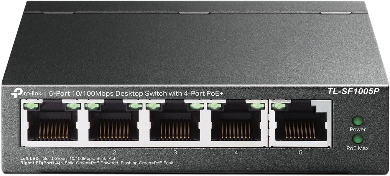 سوئیچ رومیزی TP-Link 5-Port 10/100Mbps مدل Tl-Sf1005D سوئیچ رومیزی TP-Link 5-Port 10/100Mbps مدل Tl-Sf1005D