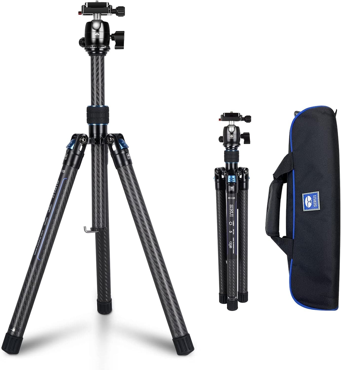 سهپایه سفری کربنی Sirui با هد B00K و صفحه Arca Swiss مدل Traveler 5CX سهپایه سفری کربنی Sirui با هد B00K و صفحه Arca Swiss مدل Traveler 5CX
