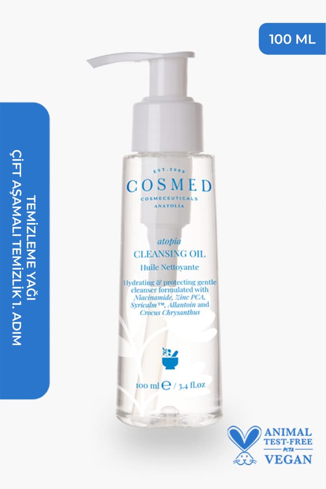 روغن پاککننده صورت COSMED مدل Atopia CLEANSING OIL 100 ML روغن پاککننده صورت COSMED مدل Atopia CLEANSING OIL 100 ML