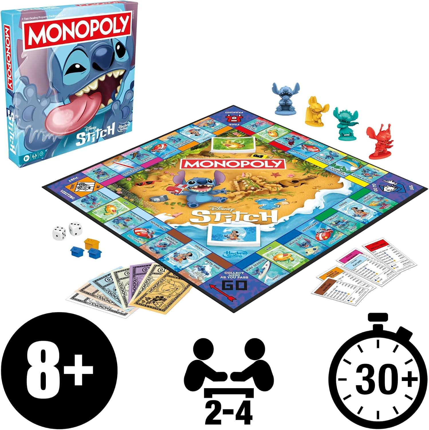 بازی رومیزی Disney Stitch Monopoly نسخه انگلیسی بازی رومیزی Disney Stitch Monopoly نسخه انگلیسی