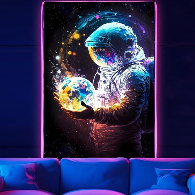 تاپستری دیواری پسرانه Atrippy طرح فضانورد و کهکشان 28in×40in تاپستری دیواری پسرانه Atrippy طرح فضانورد و کهکشان 28in×40in