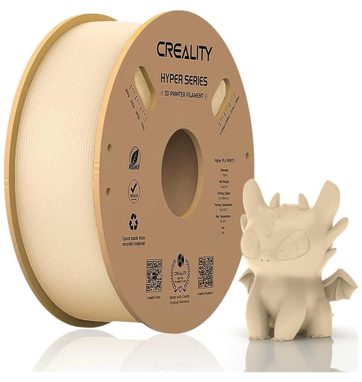 فیلامنت Creality Hyper PLA قطر 1.75mm وزن 1000g فیلامنت Creality Hyper PLA قطر 1.75mm وزن 1000g