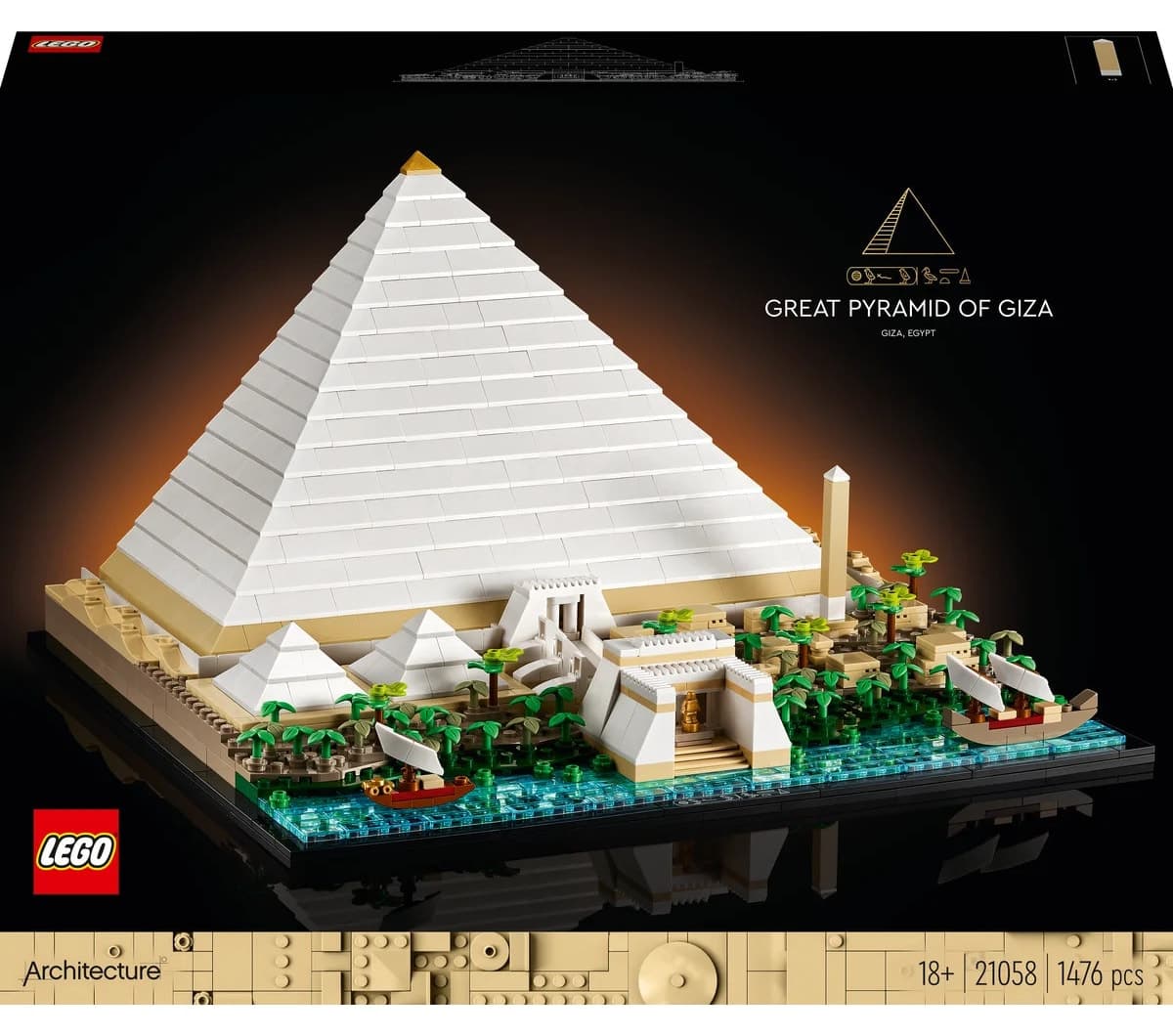 لگو Architecture هرم خوفو مدل 21058 (1476 قطعه) لگو Architecture هرم خوفو مدل 21058 (1476 قطعه)