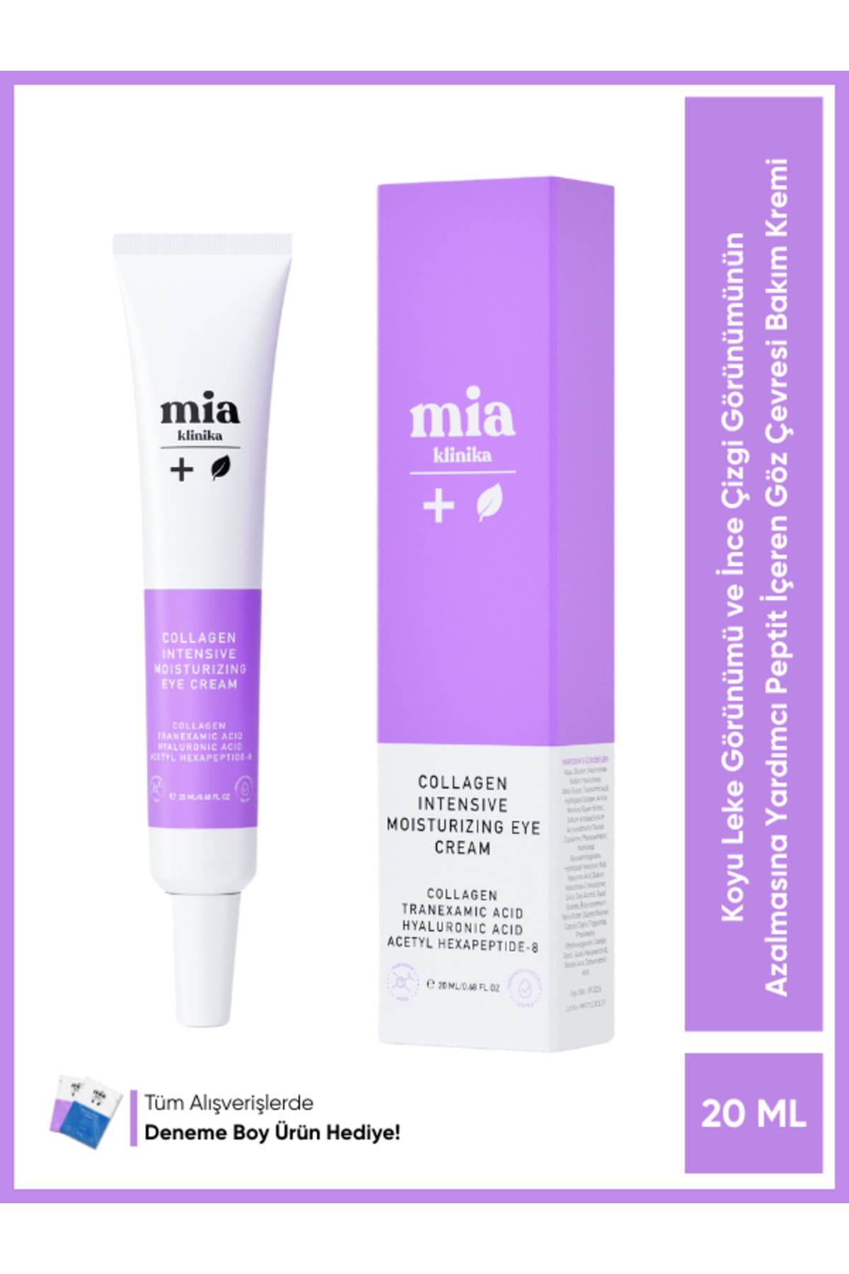 مراقبت دور چشم mia klinika پپتیدی برای حلقه تیره و خطوط ریز مراقبت دور چشم mia klinika پپتیدی برای حلقه تیره و خطوط ریز