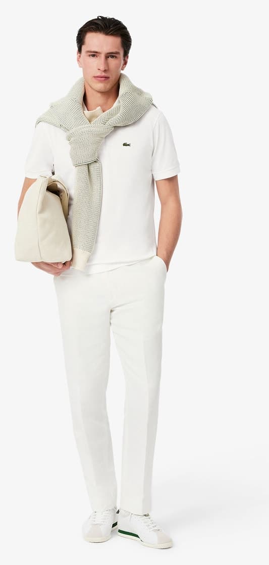 پولوشرت مردانه Lacoste کلاسیک فیت سفید مدل L.12.12 Light پولوشرت مردانه Lacoste کلاسیک فیت سفید مدل L.12.12 Light