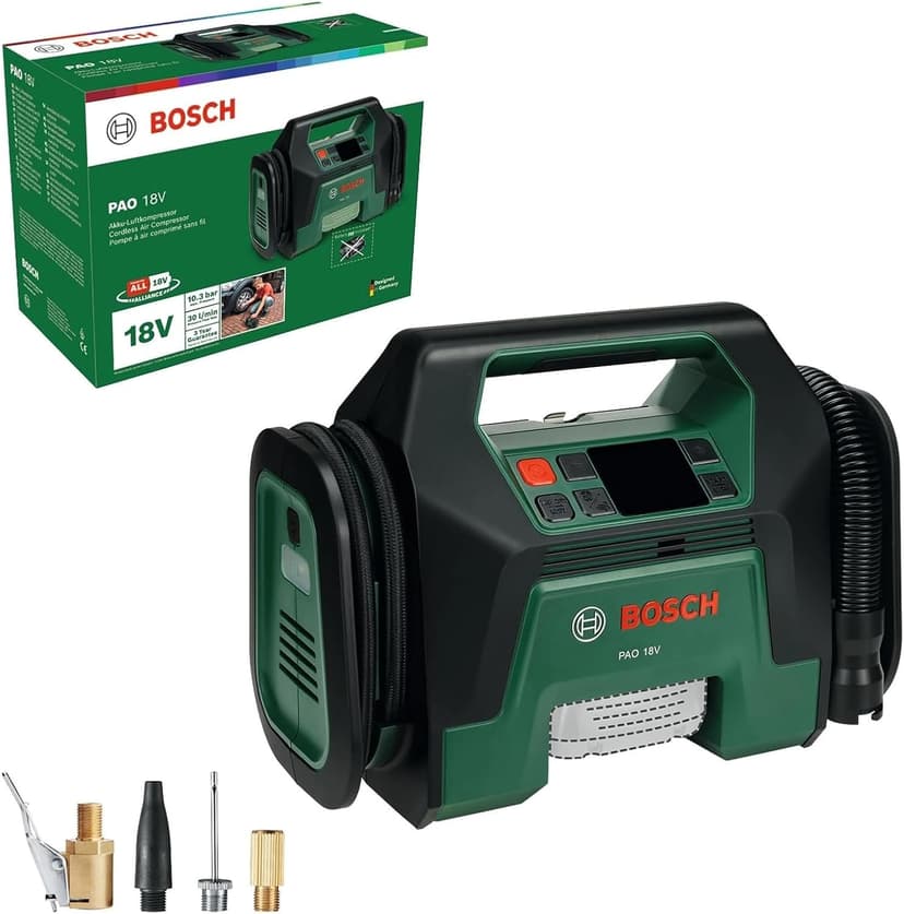 کمپرسور هوای بیسیم BOSCH مدل PAO 18V کمپرسور هوای بیسیم BOSCH مدل PAO 18V