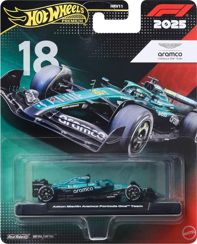 ماشین کلکسیونی F1 Aston Martin Stroll برند Hot Wheels مقیاس 1:64 مدل JKD87 ماشین کلکسیونی F1 Aston Martin Stroll برند Hot Wheels مقیاس 1:64 مدل JKD87