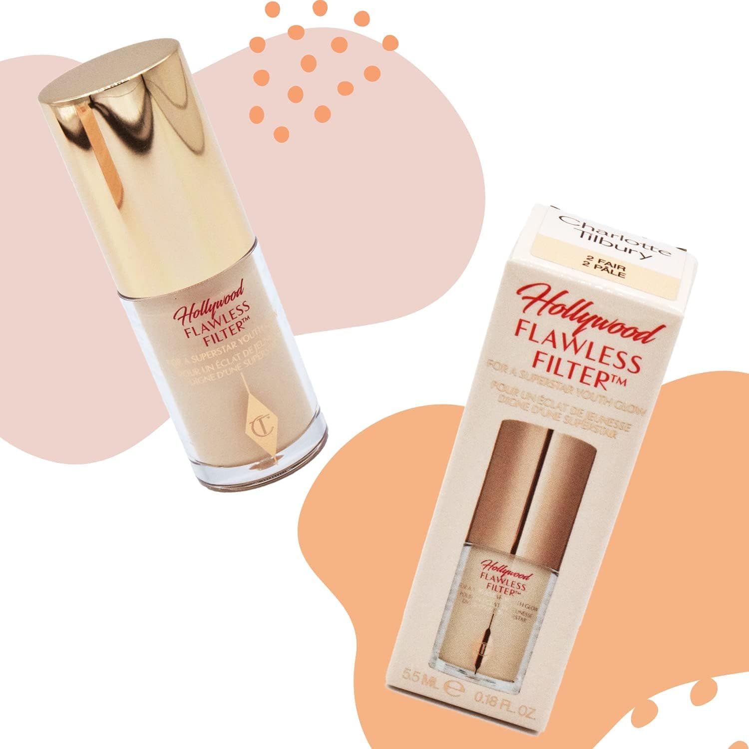 تقویتکننده آرایش مایع صورت Charlotte Tilbury Mini Hollywood Flawless Filter سایز مسافرتی 2 Fair تقویتکننده آرایش مایع صورت Charlotte Tilbury Mini Hollywood Flawless Filter سایز مسافرتی 2 Fair