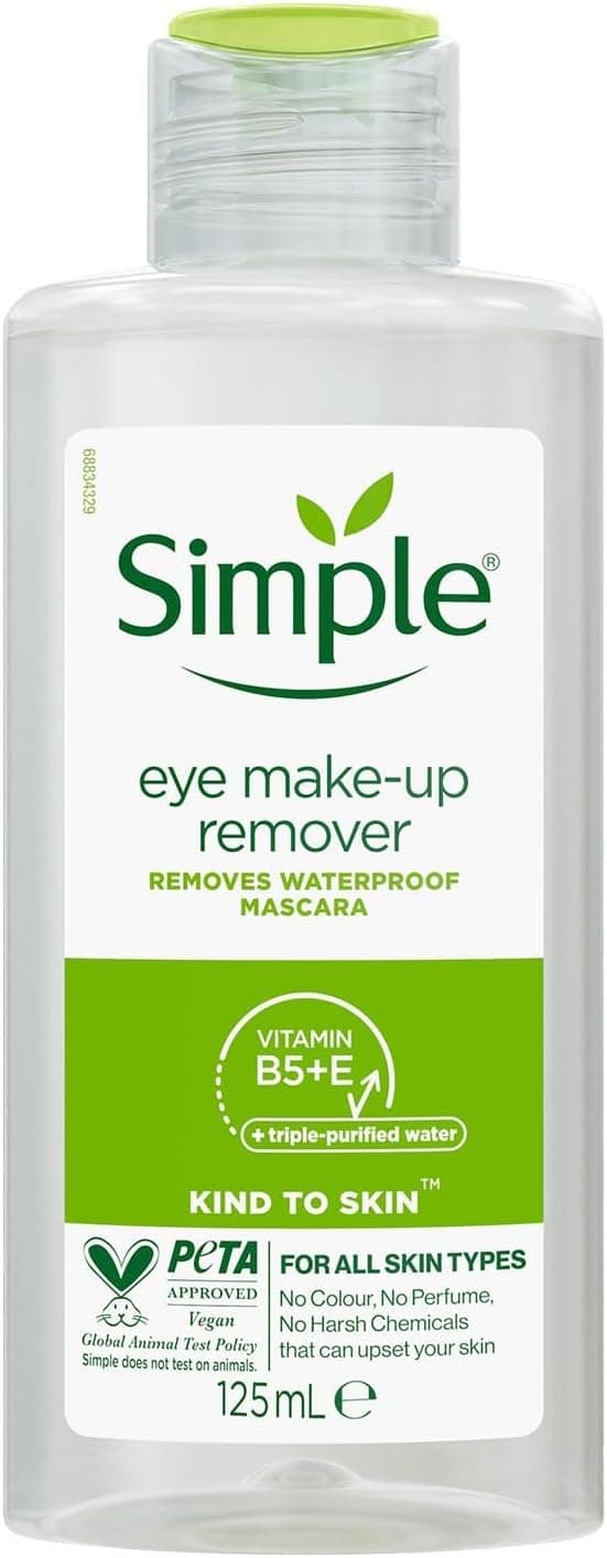 پاککننده آرایش چشم Simple ملایم 119 g پاککننده آرایش چشم Simple ملایم 119 g