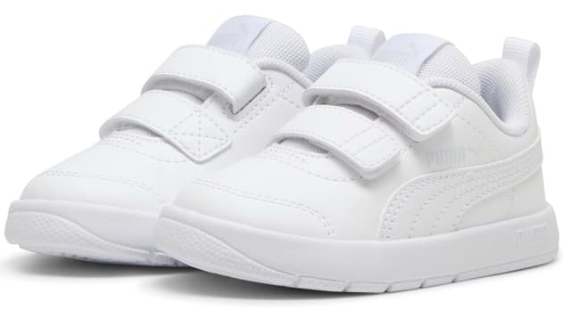 کفش ورزشی بچگانه Puma ارتوپدی سفید مدل Courtflex V3 V PS 397642 کفش ورزشی بچگانه Puma ارتوپدی سفید مدل Courtflex V3 V PS 397642