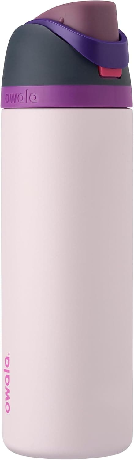 بطری آب ورزشی و سفری Owala استیل ضدزنگ عایقدار نیدار FreeSip بدون BPA 24oz Dreamy Field بطری آب ورزشی و سفری Owala استیل ضدزنگ عایقدار نیدار FreeSip بدون BPA 24oz Dreamy Field