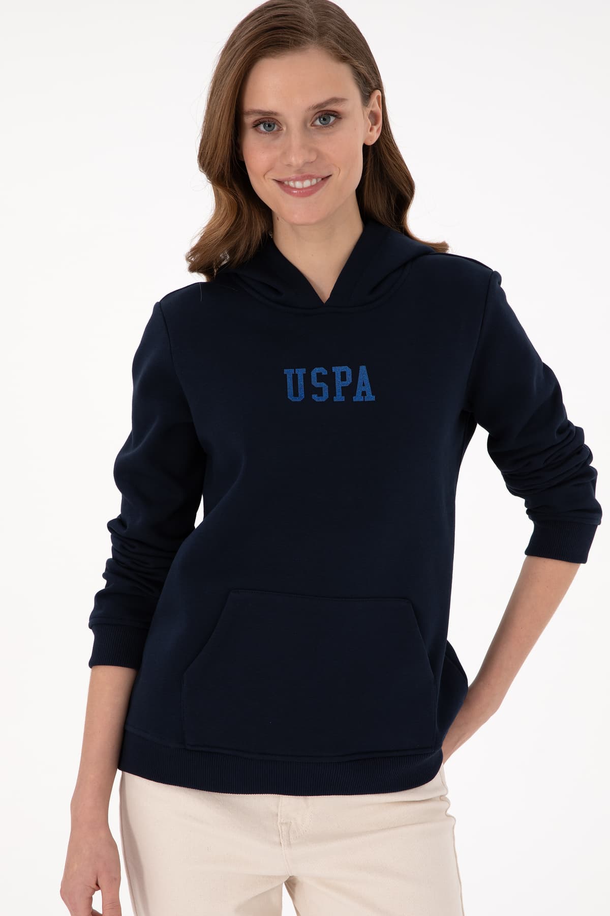 سویشرت زنانه U.S. Polo Assn. سرمهای هودیدار بیسیک مدل 50289536-VR033 سویشرت زنانه U.S. Polo Assn. سرمهای هودیدار بیسیک مدل 50289536-VR033