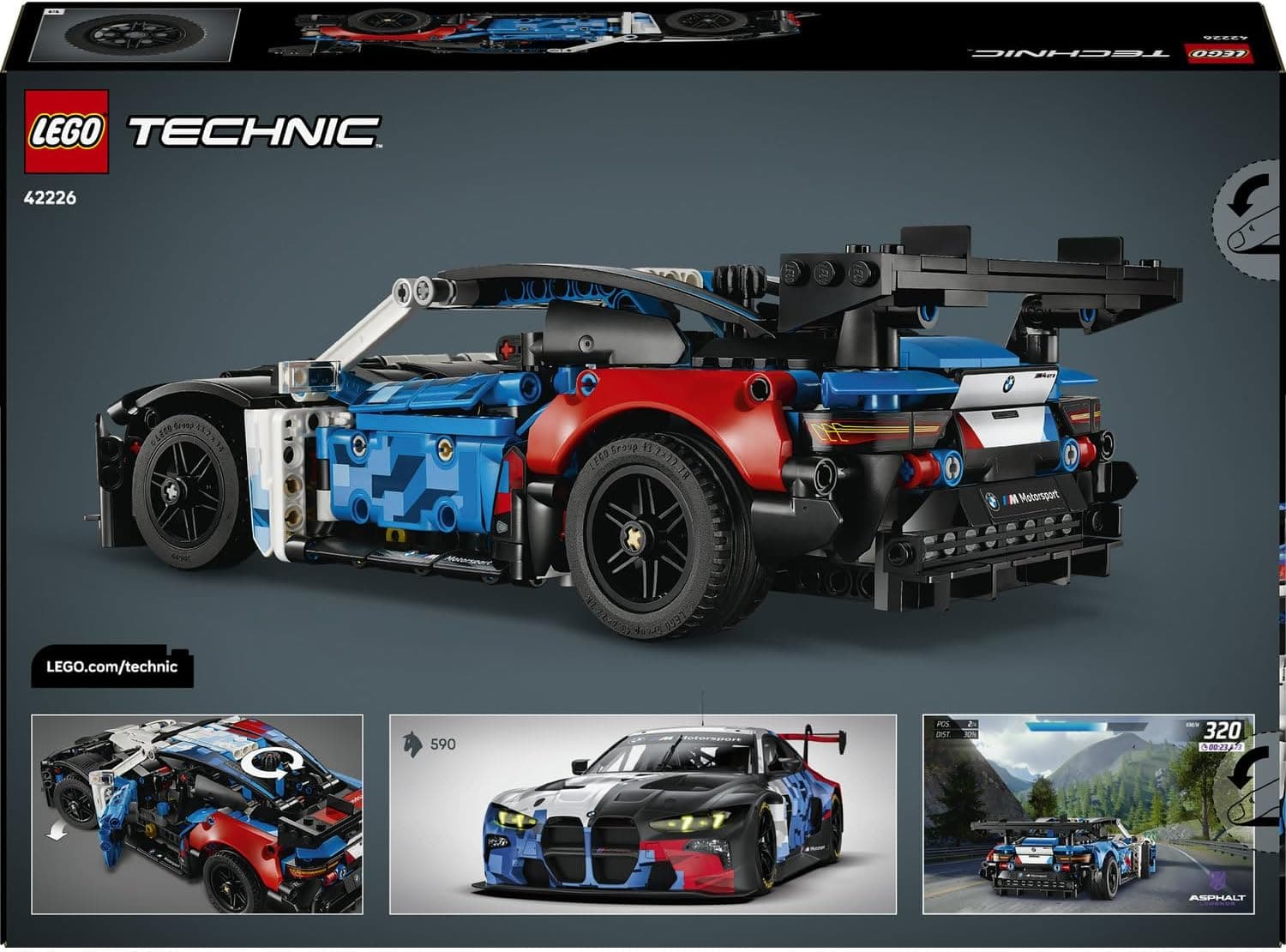 لگو Technic BMW M4 GT3 EVO ماشین مسابقهای مدل 42226 لگو Technic BMW M4 GT3 EVO ماشین مسابقهای مدل 42226