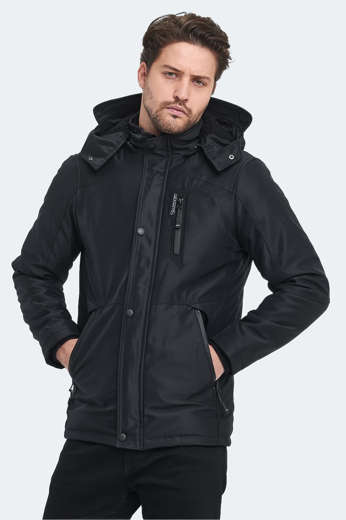 کاپشن مردانه Slazenger مشکی مدل HANKIN کاپشن مردانه Slazenger مشکی مدل HANKIN
