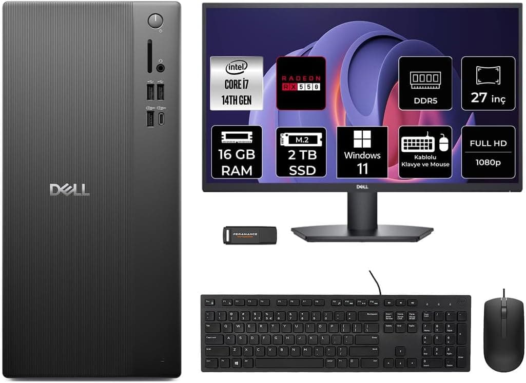 کامپیوتر رومیزی Dell تاور مدل Ect1250 با پردازنده i7 14700 کامپیوتر رومیزی Dell تاور مدل Ect1250 با پردازنده i7 14700
