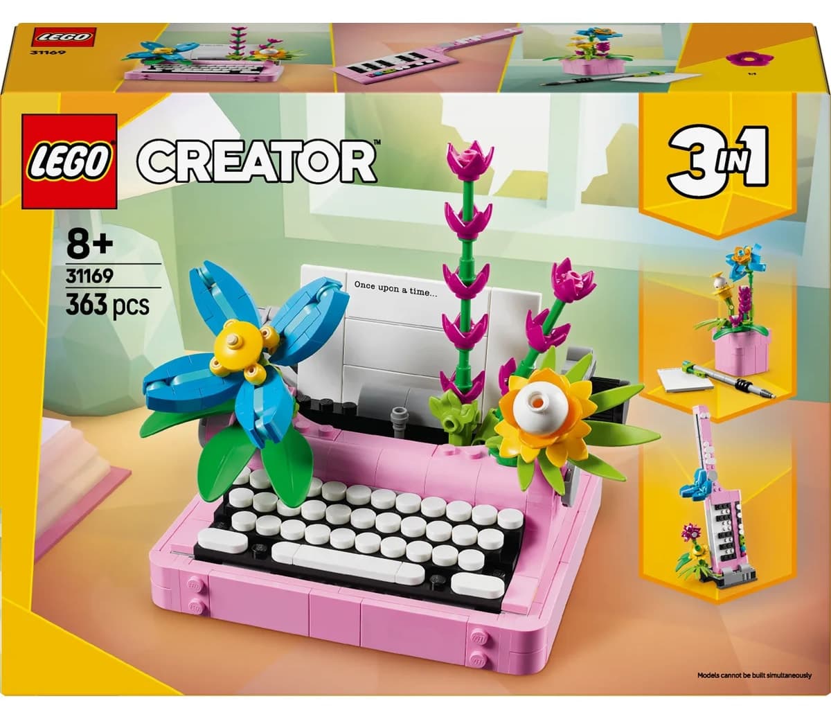 لگو Creator 3 در 1 ماشین تحریر گلدار مدل 31169 لگو Creator 3 در 1 ماشین تحریر گلدار مدل 31169