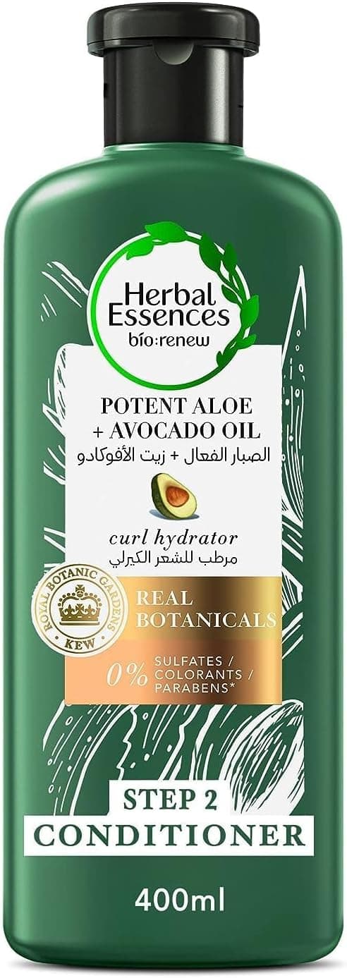 شامپو و نرمکننده موهای فر Herbal Essences بدون سولفات با آلوئهورا و روغن آووکادو 400ml شامپو و نرمکننده موهای فر Herbal Essences بدون سولفات با آلوئهورا و روغن آووکادو 400ml