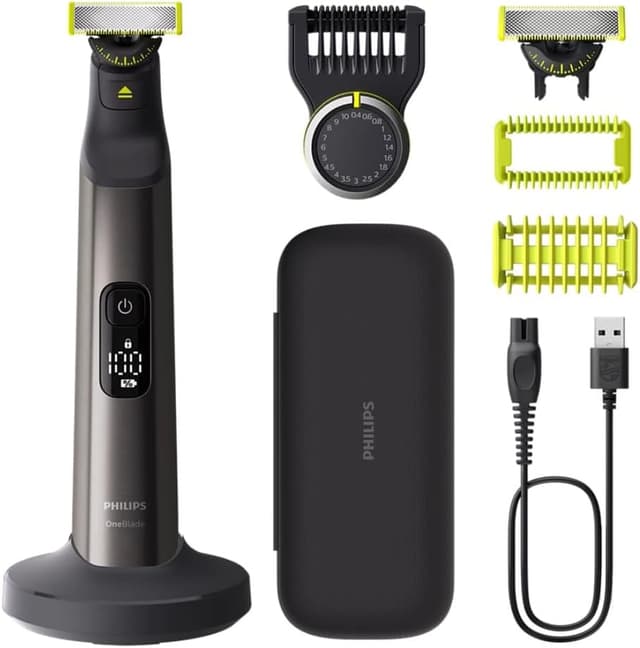 ریشتراش و اصلاحکننده برقی مردانه PHILIPS OneBlade Pro 360 صورت و بدن مدل QP6652/30 ریشتراش و اصلاحکننده برقی مردانه PHILIPS OneBlade Pro 360 صورت و بدن مدل QP6652/30