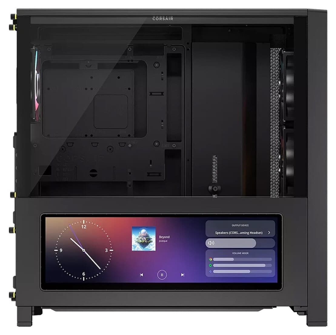 کیس کامپیوتر Corsair FRAME 4000D RS با LCD و فن ARGB مدل CC-9011326-WW کیس کامپیوتر Corsair FRAME 4000D RS با LCD و فن ARGB مدل CC-9011326-WW