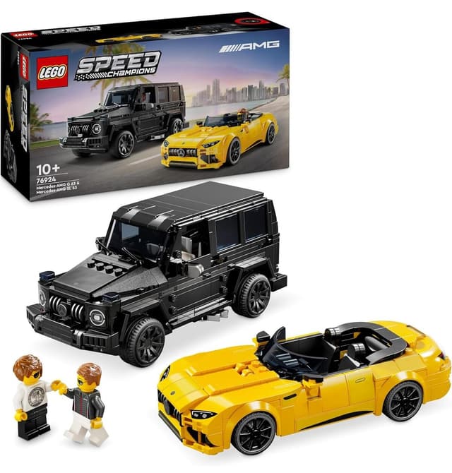 لگو 76924 Speed Champions برای کودکان ۱۰ سال به بالا مدل Mercedes-AMG G 63 و Mercedes-AMG SL 63 لگو 76924 Speed Champions برای کودکان ۱۰ سال به بالا مدل Mercedes-AMG G 63 و Mercedes-AMG SL 63