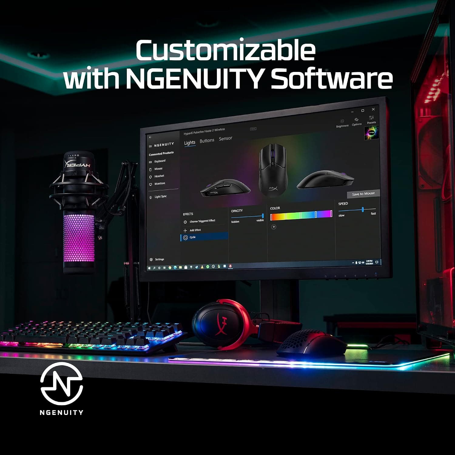 ماوس بیسیم HyperX Pulsefire Haste 2 مشکی ماوس بیسیم HyperX Pulsefire Haste 2 مشکی