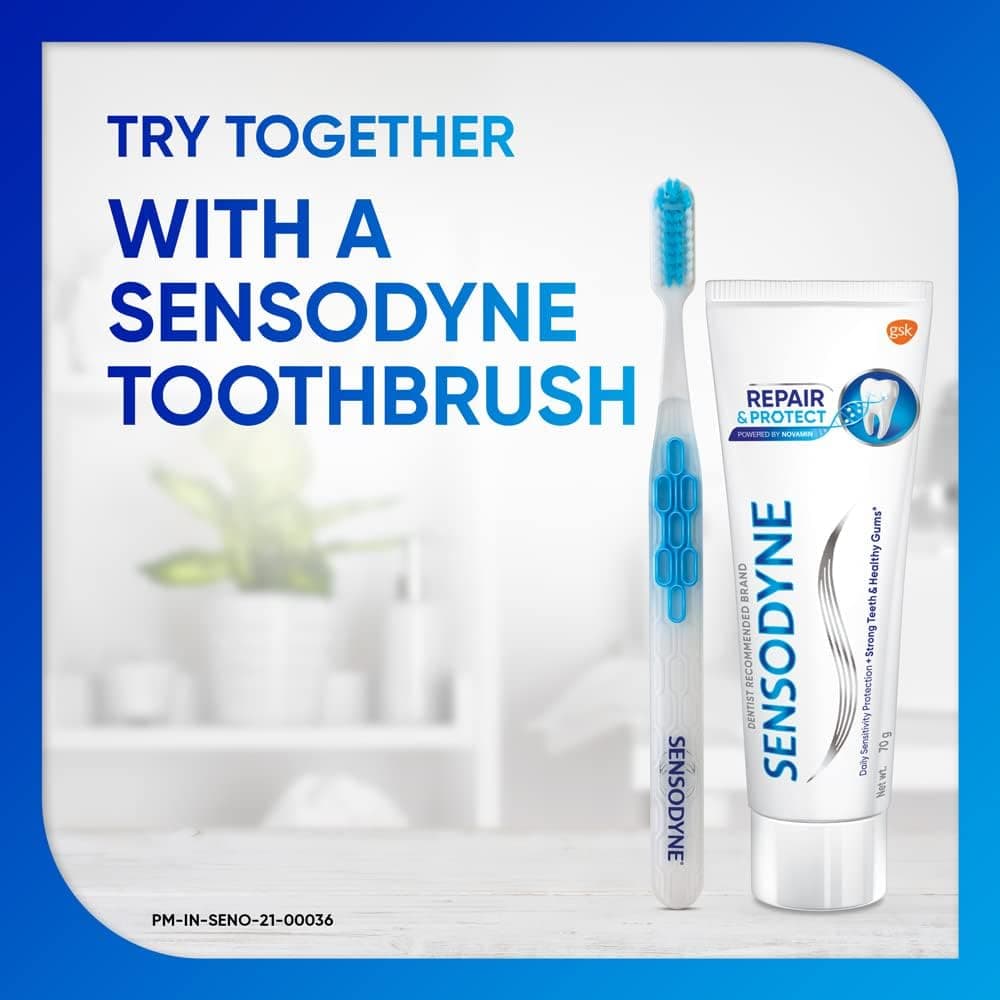 خمیردندان دندانهای حساس Sensodyne Repair & Protect 100 g خمیردندان دندانهای حساس Sensodyne Repair & Protect 100 g