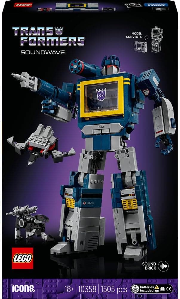 لگو Icons Transformers Soundwave مدل 10358 لگو Icons Transformers Soundwave مدل 10358