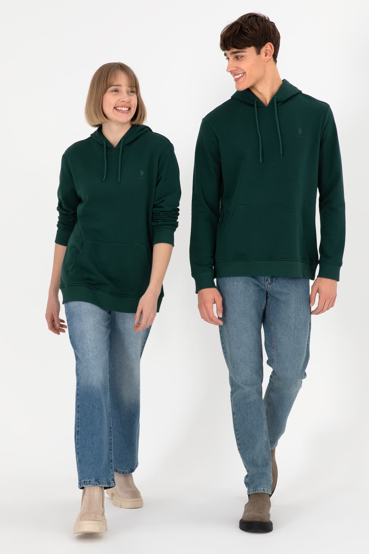 سویشرت مردانه U.S. Polo Assn. سبز تیره ساده مدل 50295167-VR079 سویشرت مردانه U.S. Polo Assn. سبز تیره ساده مدل 50295167-VR079