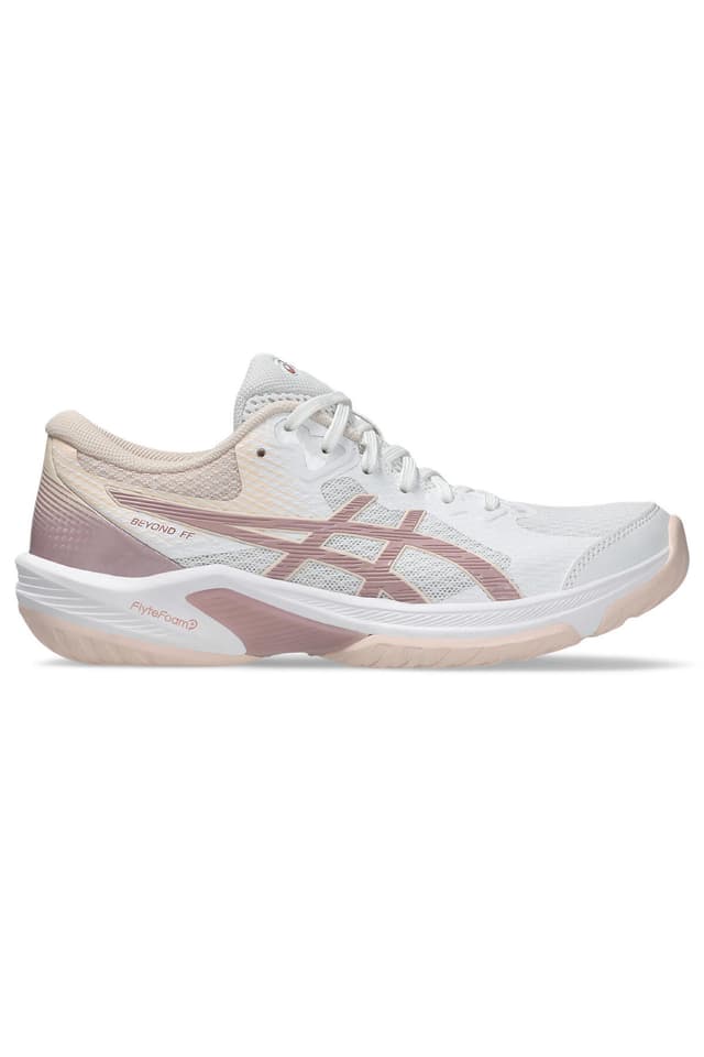 کفش والیبال زنانه Asics BEYOND FF سفید/خاکستری دریاچه مدل 1072A095-107 کفش والیبال زنانه Asics BEYOND FF سفید/خاکستری دریاچه مدل 1072A095-107