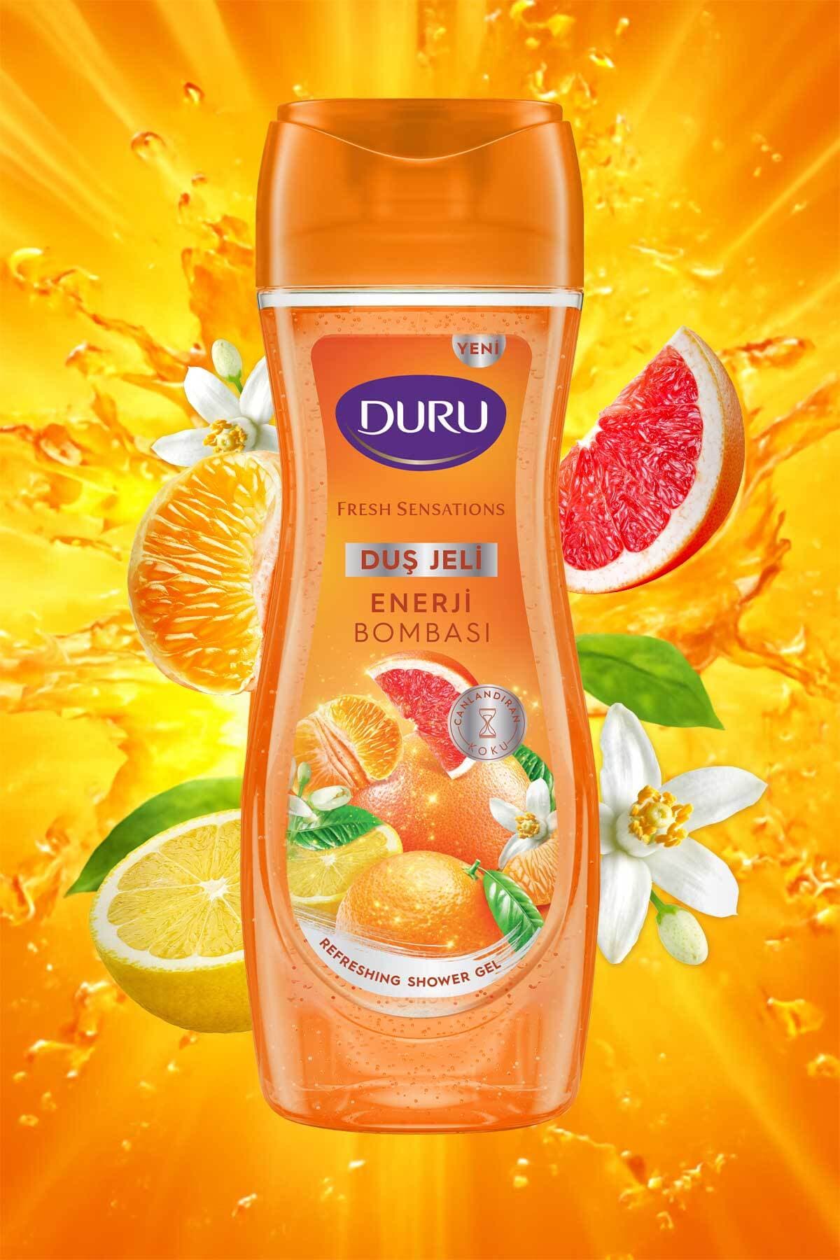 ژل دوش Duru Fresh Sensations بمب انرژی 6x450 Ml ژل دوش Duru Fresh Sensations بمب انرژی 6x450 Ml
