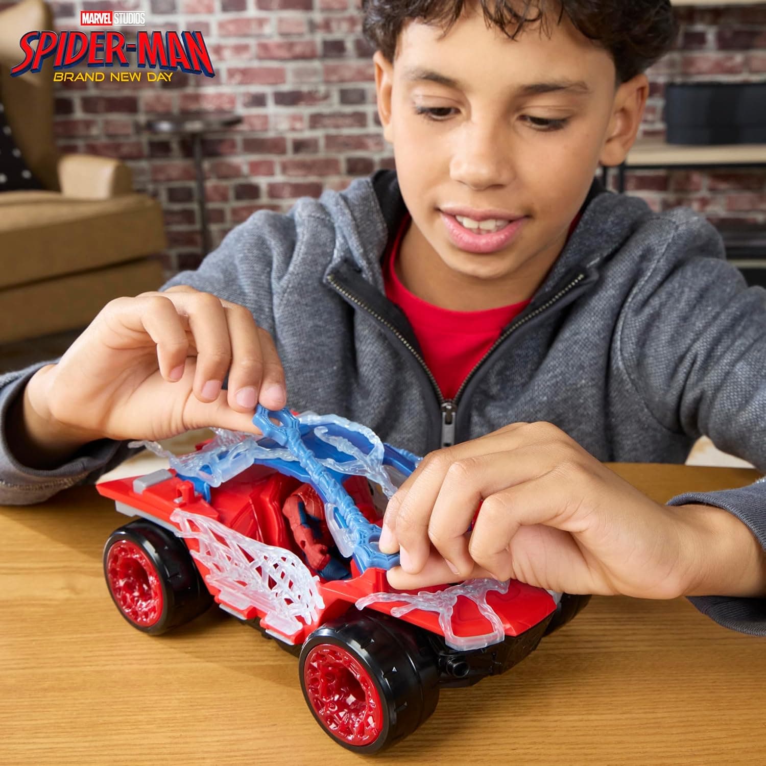 ست اسباببازی فیگور اکشن و ماشین برای ۴ سال به بالا Marvel Studios Spider-Man ActionVerse Stretch & Blast Buggy 4.5-Inch ست اسباببازی فیگور اکشن و ماشین برای ۴ سال به بالا Marvel Studios Spider-Man ActionVerse Stretch & Blast Buggy 4.5-Inch