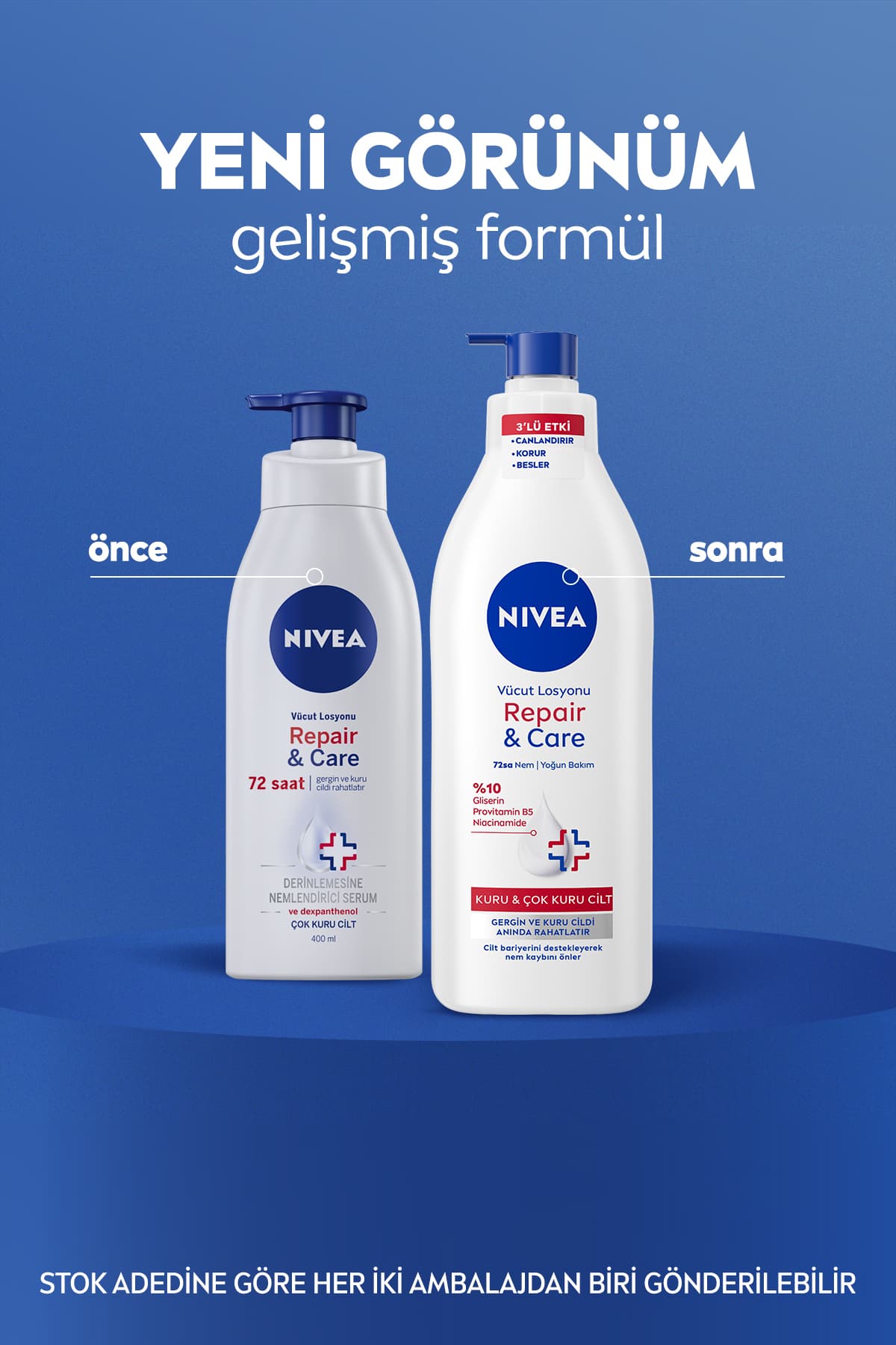 لوسیون بدن مناسب پوستهای خشک و خارشدار NIVEA Repair&Care 400 ml لوسیون بدن مناسب پوستهای خشک و خارشدار NIVEA Repair&Care 400 ml