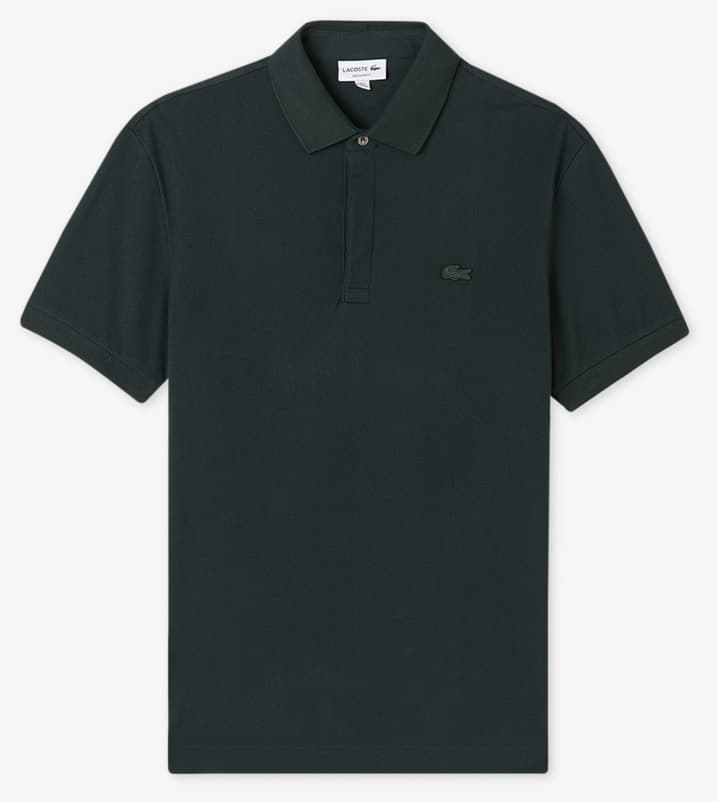 پولوشرت مردانه Lacoste فیت معمولی سبز تیره Paris پولوشرت مردانه Lacoste فیت معمولی سبز تیره Paris