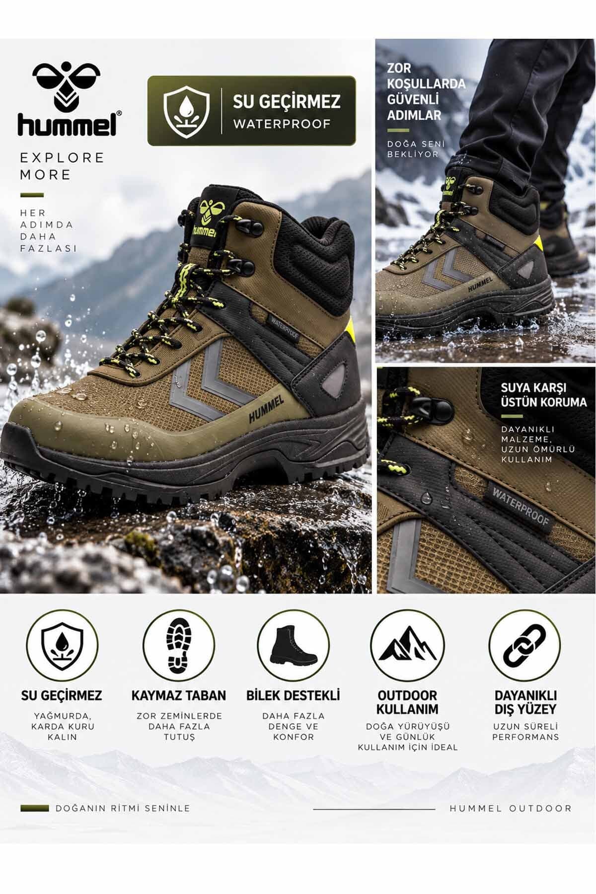 بوت مردانه hummel اوتدور ضدآب زمستانی ترکینگ خاکی بوت مردانه hummel اوتدور ضدآب زمستانی ترکینگ خاکی