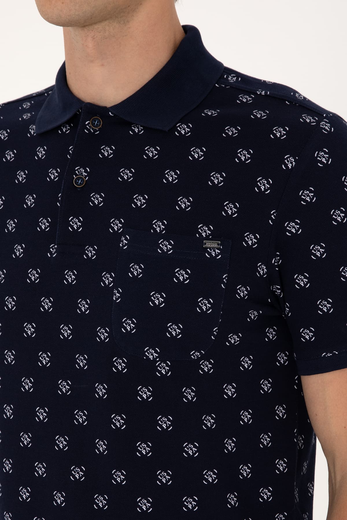 تیشرت مردانه U.S. Polo Assn. فیت معمولی سرمهای یقه پولو مدل 50300379-VR033 تیشرت مردانه U.S. Polo Assn. فیت معمولی سرمهای یقه پولو مدل 50300379-VR033