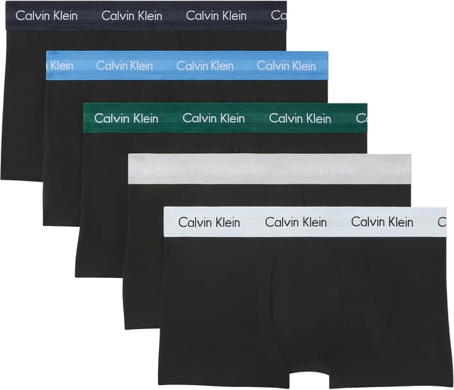 زیرشلواری مردانه Calvin Klein کمرکم Trunk بسته 5pk زیرشلواری مردانه Calvin Klein کمرکم Trunk بسته 5pk